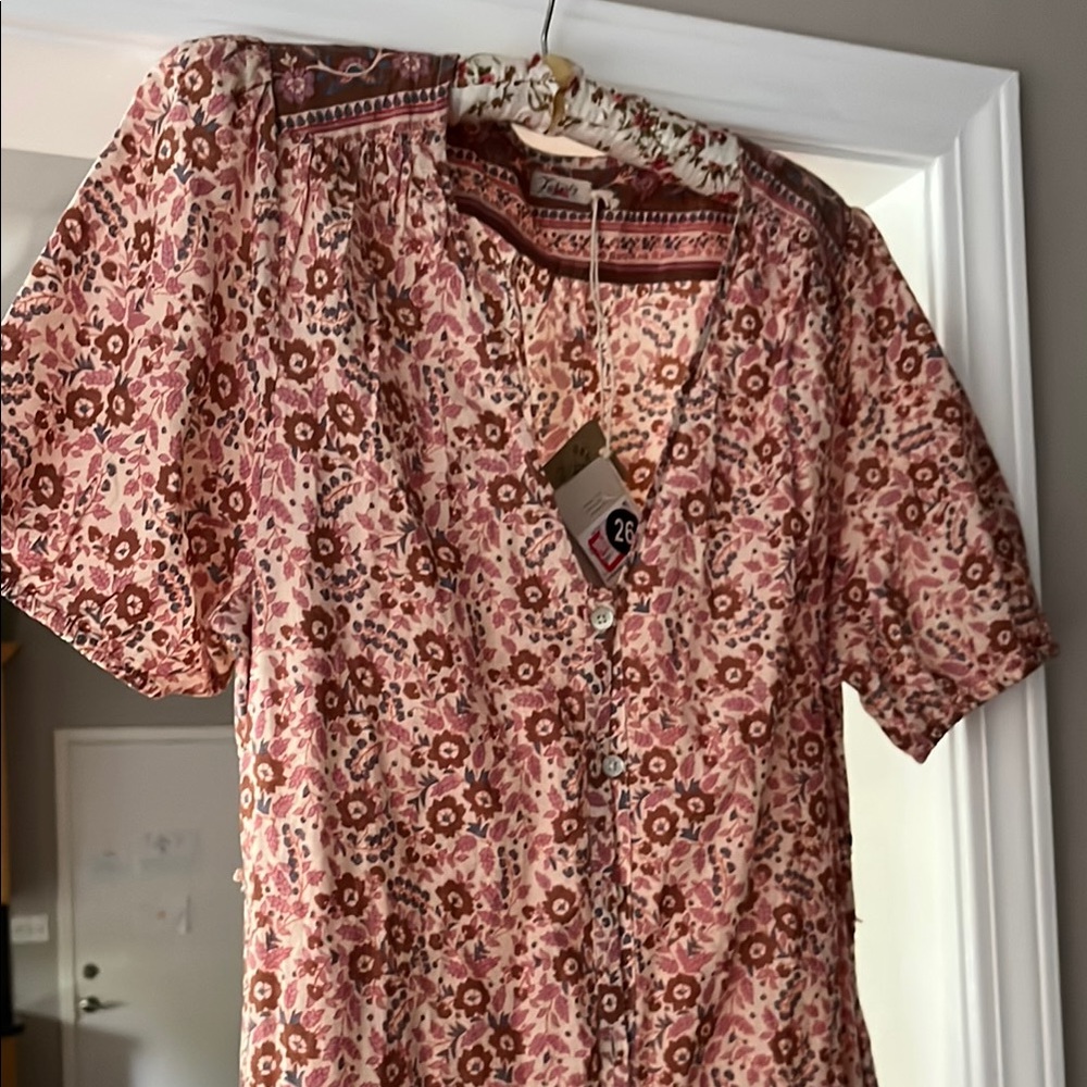 NWT Faherty Pink Orinda Maxi Dress - Picture 3 of 6